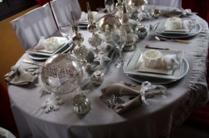 décoration table de noel