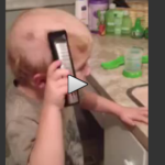 Video Humour : un bébé se rase le crane !!