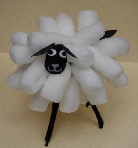fabriquer mouton flocon de maïs
