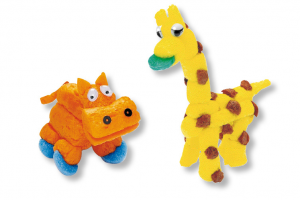 hippopotame et girafe flocon de maïs