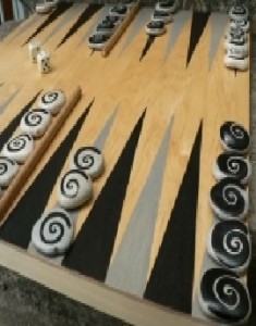 jeu du Backgammon galet à fabriquer