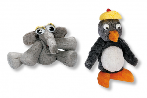 pingouin et elephant en flocon de maïs