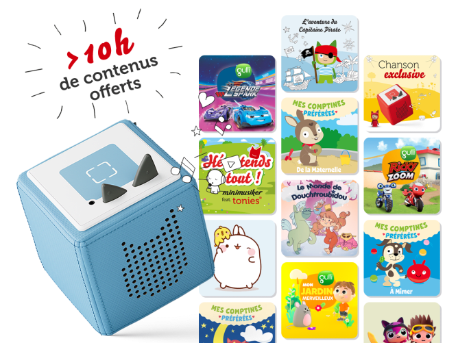 La Tonie Box est une boîte de lecture pour enfants conçue pour être facile à utiliser et amusante. Elle est dotée d'un design ludique et coloré avec des boutons simples à presser. Il suffit de poser une Tonie sur le dessus de la boîte pour démarrer la lecture d'histoires, de chansons ou de musique. La Tonie Box offre une bibliothèque de contenus préchargés avec des options de mise à jour en ligne. Elle est également durable et résistante aux chocs pour une utilisation quotidienne. Les enfants peuvent écouter en toute autonomie et découvrir de nouveaux contenus à chaque fois. La Tonie Box est le compagnon idéal pour les moments de lecture et de détente.